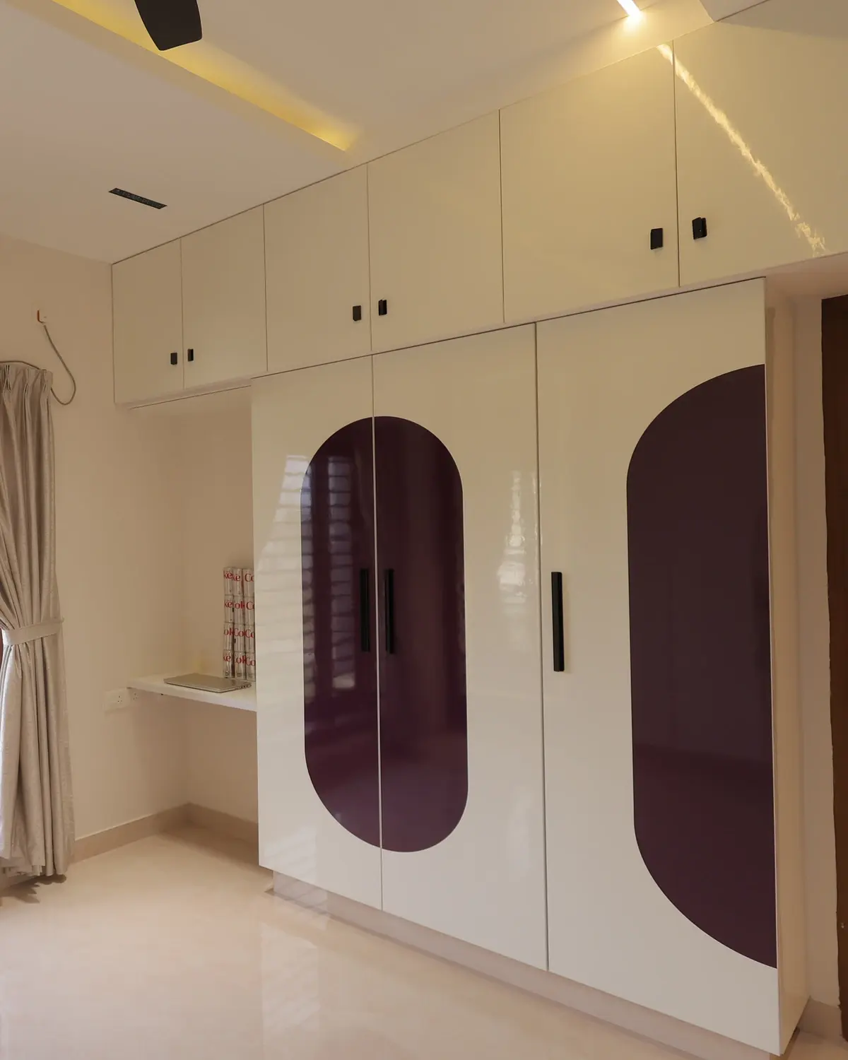 Full height modular wardrobe joinery with 16mm shutters and 2mm edge banding — Sunil Residence