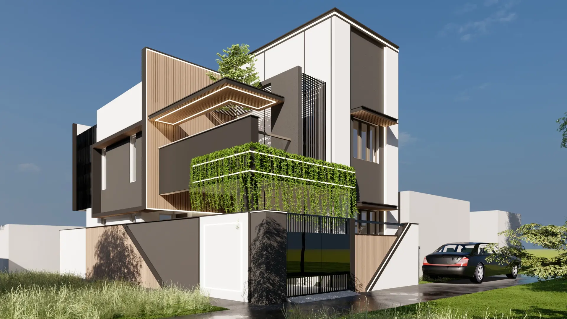 Green Curtain Balcony