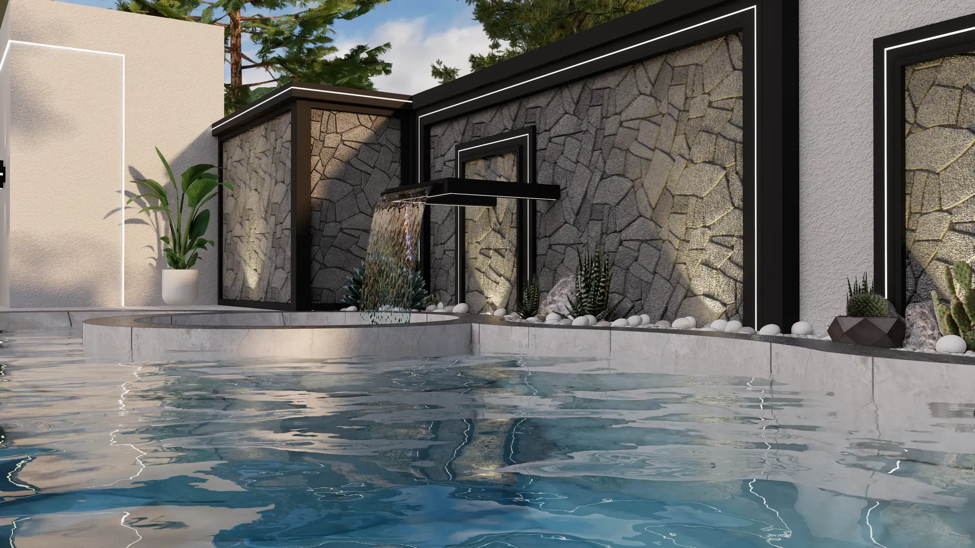 Pool & Cascade